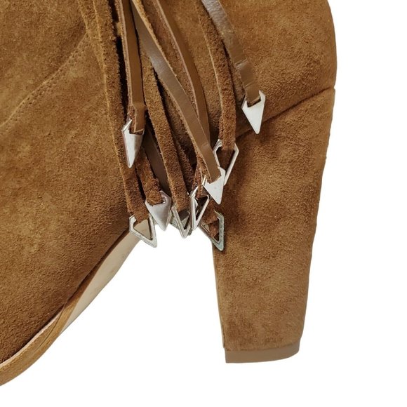 NEW Kate Bosworth x Matisse Emma Booties Womens Sz 9 Suede Side Zip Tassels Fawn - Picture 3 of 12
